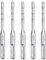 hsawbit 5PCS Masonry Drill Bits Set with SDS Plus Shank, 6mm x 110mm Hammer Drill Masonry Drills Tungsten Carbide Tip for Concrete, Brick, Cement Walls, Stone