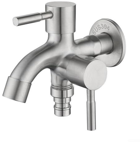 Robinet de jardin à double bec facile à nettoyer, élégant et fiable, adapté à de multiples applications