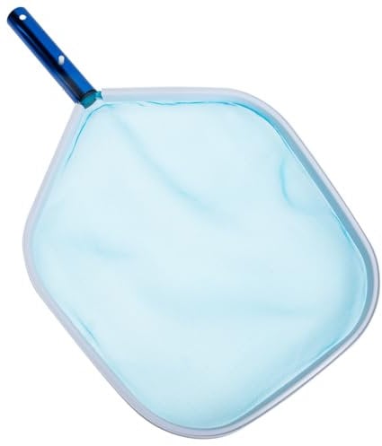 BEBEMOKO Épuisette De Nettoyage pour Piscine Filet Aluminium pour Enlever Débris Et Salissures Outil Pratique pour Bassins Étangs Et Aquariums