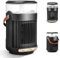 800W Calefacción con Humidificador de Aire, 3 en 1 Radiador Rancio de Baño con 7 Luces de Color, 90 ° Oscilante, Radiador de Cerámica Eléctrica PTC Calentador