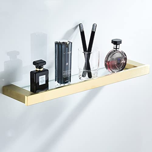 Porte-serviettes de salle de bain avec support mural sans perforation pour étagère de douche 40 cm