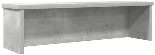 vidaXL Kitchen Rack Stackable Concrete Grey 50x15x16 cm Engineered Wood, kitchen storage shelf, cabinet organizer, kitchen counter shelf