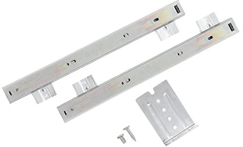 SHOWERORO Soporte para Teclado Deslizable Duradero Rieles Ajustables para Oficina Accesorios de Escritorio Bandeja para Teclado 1 Par