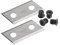 1 Pair Garden Shredder Blades Wood Chipper Knives with Screws for Eco ES1600 Ry0bi RSH2545B EinheII BG-KS 2040 McCulloch