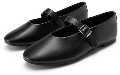 DREAM PAIRS Women's Ballet Mary Jane Flats Dress Round Toe Comfortable Casual Slip-on Flat Shoes Work Business Daily