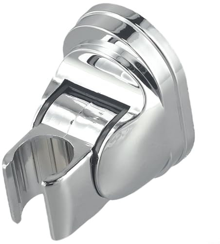 Adjustable Shower Head Holder Wall Mount Bathroom Bracket With Installation Kit Silver Base For Fixed Shower Spray Support 7x7x4.5cm