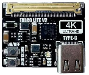 Buhdjfnke Type-C EDP zu DP Mini Adapter 4K Treiberplatine USB-C zu DisplayPort Konverter für 4K UHD LCD-Panel