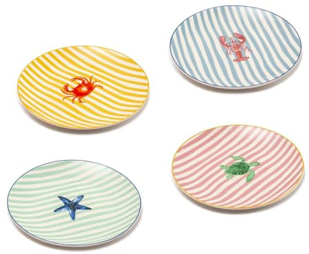 Palais Royal Set 4 Piatti Mare 20cm in Porcellana
