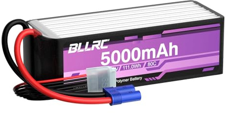 6S 22.2V 80C 5000mAh Lithium Battery with EC5-plug suitable for RC Cars, Trucks, off-road Vehicles, Quadcopters, Aerial Photography Drones and Helicopters