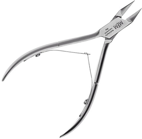 May Profi Nagelzange Edelstahl 13cm – Spitze Eckenzange für Eingewachsene Fußnägel & Dicke Nägel – Präzise Fußpflege Pediküre Zange