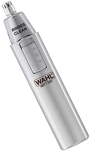 Wahl Wet and Dry Nasal Trimmer, Satin