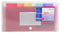 Exacompta - Réf. 55398E - 1 trieur valisette midi Crystal - couverture et intérieur en PP - dos extensible - fermeture par bouton poussoir - 7 compartiments - dim 26x14 cm - couleur cristal