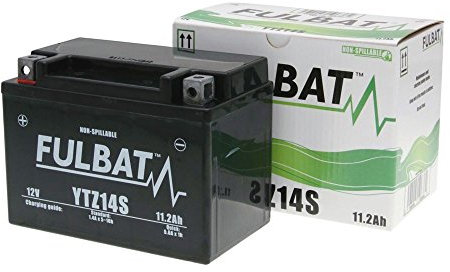 FULBAT Batterie 12 V 11,2 Ah (FTZ14S) [wartungsfrei & versiegelt] kompatibel mit Yamaha FZ1 / Fazer 1000 06