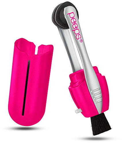 Peeps Eyeglass Cleaner - Carbon Lens Cleaning Tool for Glasses, Spectacles, Sunglasses, Reading Glasses - No Wipes or Cloth (Pink)