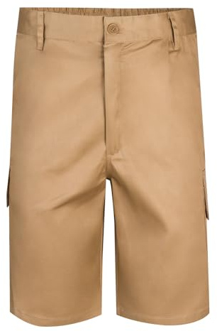 Velilla 344 - Bermudas multipoches (taille 42) couleur beige