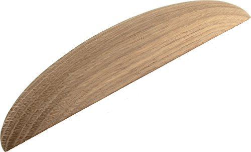 Derby Cup Handle for Kitchen/Bedroom/Cabinet/Door/Cupboard/Drawer Handle - Oak Unfinished (Length 210mm/Hole centres 160mm/Height: 22mm)