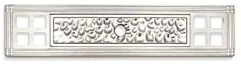 Cosmas 10 Pack 10552SN Satin Nickel Hammered Knob Backplate