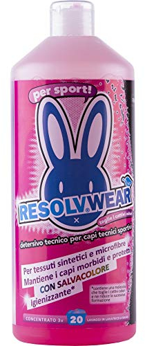 RESOLVBIKE 1007 Detergente Fragrance X ResolvWear de 1 litro para higienizar Prendas Deportivas, Ressolvsixs