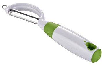 Crisp TCR75004 Straight Peeler, Stainless Steel, White/Green