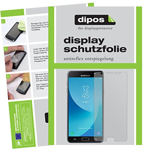 dipos I 2x Screen Protector matte compatible with Samsung Galaxy J7 Max Protection Films