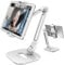 AboveTEK Long Arm Aluminium Tablet Ständer, Klapp iPad Ständer mit 360 ° Swivel Clamp Halterung, passt 4-11 Display Tablet/Handys für Küchentisch Nachttisch Schreibtisch POS Kiosk Empfang