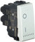 BTicino SNT4002NF Livinglight Interruttore Bipolare, Grigio Tech