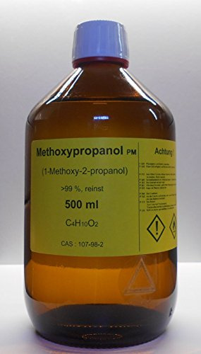 Methoxypropanol 99%, 500 ml, 1-Methoxy-2-propanol | Lösungsmittel für Druckfarben, Für wasserlösliche Kunstharze, Veredelungsmittel