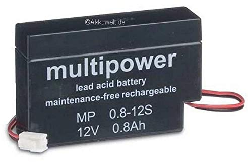Blei-Gel Akku Multipower für Defibrillator Heinen & Löwenstein Oxymon II Schiller AT10 EKG 501N 501NV Accu Batterie Battery Bateria