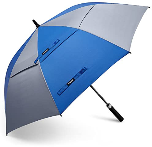 G4Free 54/62/68 Inch Automatische Öffnen Golf Schirme Extra große Übergroß Doppelt Überdachung Belüftet Winddicht Wasserdichte Stock Regenschirme