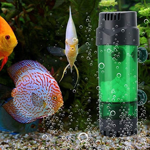 Filtro a Letto Mobile Fluido Filtro Doppio biochimico Acquario Filtri fisici in Spugna con Ventosa(#2)