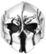 Daesar Bagues Hommes Acier Inoxydable Bague Gothique Tete de Mort Casque Bague Gothique Punk Argent Bagues Hommes Taille 56.5