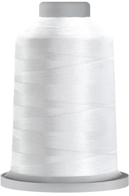 Glide Thread Trilobal Polyester No. 40-5000 Meter Spool - 10002 Super White
