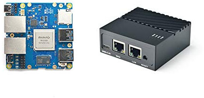 Nanopi R4S Mini Portable Travel Router OpenWRT with Dual-Gbps Ethernet Ports 4GB LPDDR4 Based in RK3399 Soc for IOT NAS Smart Home Gateway