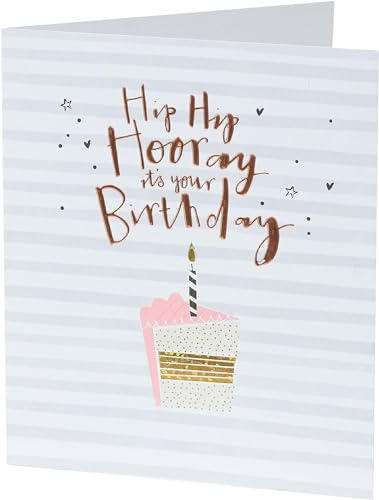 UK Greetings Birthday Card for Her/Friend | Cake Design | 13.7 x 15.9cm