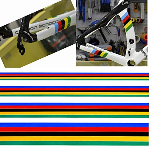 NGHSDO Autocollant Velo 3 Set Autocollant de Cyclisme de Cyclisme réfléchissant Autocollant Autocollant de vélos Arc-en-Ciel décoration Autocollant DIY MTB Sticker modifié à vélo Autocollant VTT