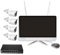Safe2Home POE/Funk Überwachungskamera Set 8 Kanal mit 3 TB Rekorder inkl. POE Switch - 4X Full HD POE Cam Nachtsicht - Monitor - Festplatte