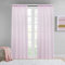 GYROHOME Tenda di base in voile trasparente, con tasca per canna, filtrante per la luce del sole, trasparente, per soggiorno, camera da letto, patio, set di 2 pannelli, rosa, 150 x 250 cm