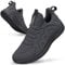 Feethit Zapatillas de Deporte Zapatilla Running Hombre Correr Jogging Caminar Bambas Gimnasio Fitness Atlético Tenis Trabajo Sneakers Ligeros Transpirables Zapatilla Deportivas Hombre Gris Oscuro 41EU
