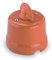 Amarcords - Interruttore in porcellana rotativo. Deviatore vintage in ceramica stile retrò con manopola per la commutazione della corrente colore CORALLO