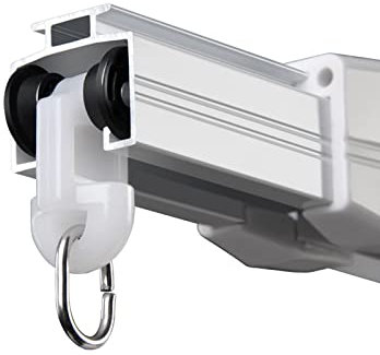 DFZ Deckenvorhangschiene, Flexible Gebogene Deckenschiene for Vorhänge, Raumteiler, Duschvorhang