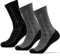 Occulto Herren Merino Wandersocken 3er Pack (Modell: Reinhold) Hellgrau-Anthrazit 47-50