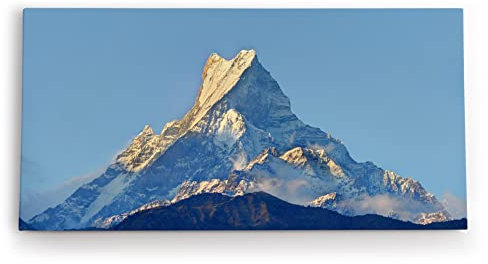 Paul Sinus Wandbild 120x60cm Machapucharé Berggipfel Himalaya Nepal Berg Schnee