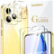 ivoler 2 Piezas Cristal Vidrio Templado Protector de Pantalla para Realme C53 / C51 / Realme Note 50, con 2 Piezas Protector de Lente de Cámara, 9H Dureza, Antiarañazos, Sin Burbujas