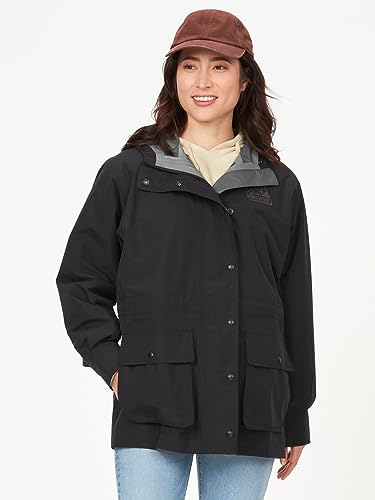 Marmot Damen Wm's 78 All Weather Parka, Wasserdichte Regenjacke, winddichter Regenmantel, atmungsaktiver, faltbarer Hardshell Windbreaker, ideal zum Fahrradfahren & Wandern