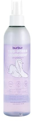 Burbur Conditioner für Hunde und Katzen, entwirrt Knoten, weich, feuchtigkeitsspendend, verleiht dem Fell Ihres Haustieres Glanz, 250 ml, geeignet für alle Fellarten, vegan