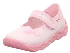 Superfit Mädchen Bubble Hausschuh, Rosa Weiß 5540, 26 EU Weit