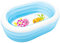 Virsus Piscina Gonfiabile Rettangolare con Pesciolini Colorati sul Fondo 482NP, misura 163x107x46 cm, 3 Anelli gonfiabili, Piscinetta per terrazzo, giardino, spiaggia