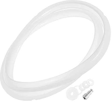 HOLIDYOYO 7-Piece Electric Pressure Cooker Sealing Ring Set Includes 5l 6l Gaskets Float Valve Compatible Most Pressure Cookers Sturdy Rubber Seals for Home Cooking