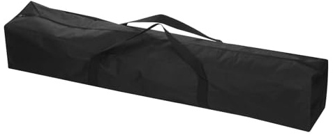 PATIKIL 35 Inch Nylon Folding Chair Storage Bag With Large Zipper Shoulder Strap for Beach Camping Travel, Black
