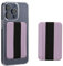kwmobile Porte-Carte autoadhésif Smartphone - 2X Pochette autocollante en Tissue pour 4 Cartes avec Fonction Support et Support Main - Lavande-Lavande